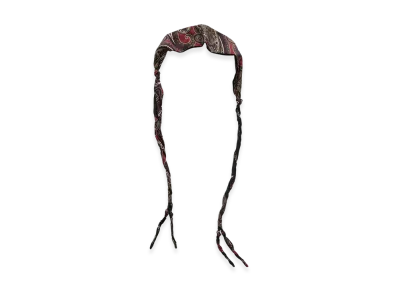 OUR LEGACY Twisted Tie "Burgundy Paisley"