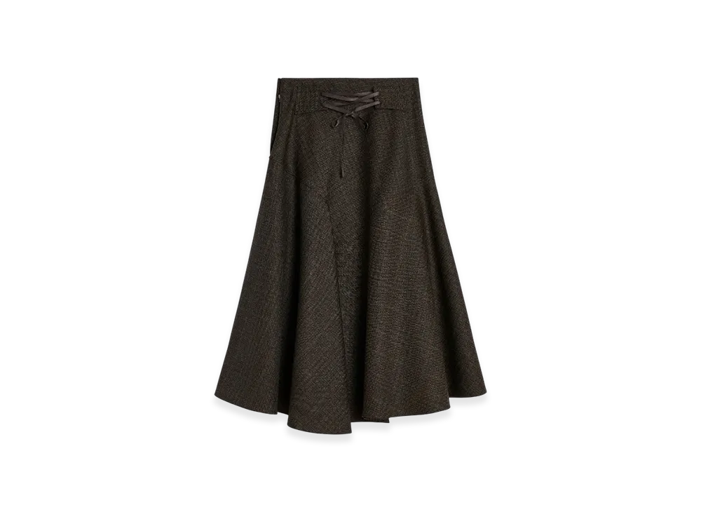 OUR LEGACY Waltz Skirt "Brown Dunmore Check"