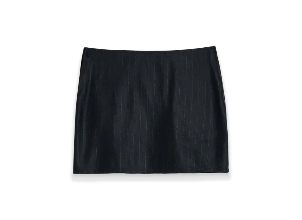 OUR LEGACY Mini Skirt "Night Covert Flex Pinstripe"