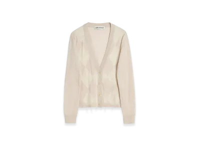 OUR LEGACY Ivy Cardigan "Blossom Argyle Fine Wool"