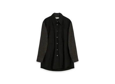 OUR LEGACY Girdle Shirt "Black Liquid Poplin"