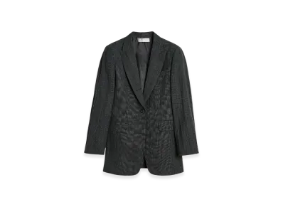 OUR LEGACY Cutaway Blazer "Stone Grey Plisse Wool"