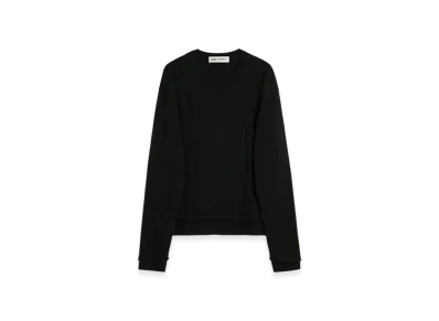 OUR LEGACY Parallel V-Neck "Black Cherub Wool"