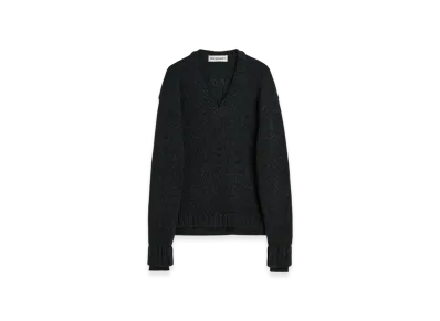 OUR LEGACY False V-Neck "Charcoal Low Twist Merino"