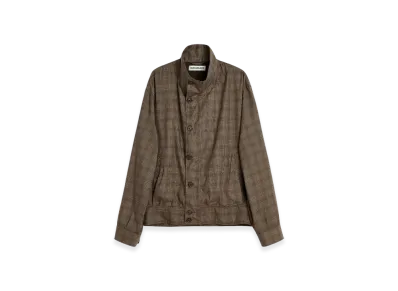 OUR LEGACY Mock Bomber "Dirty Brown Glen Plaid"