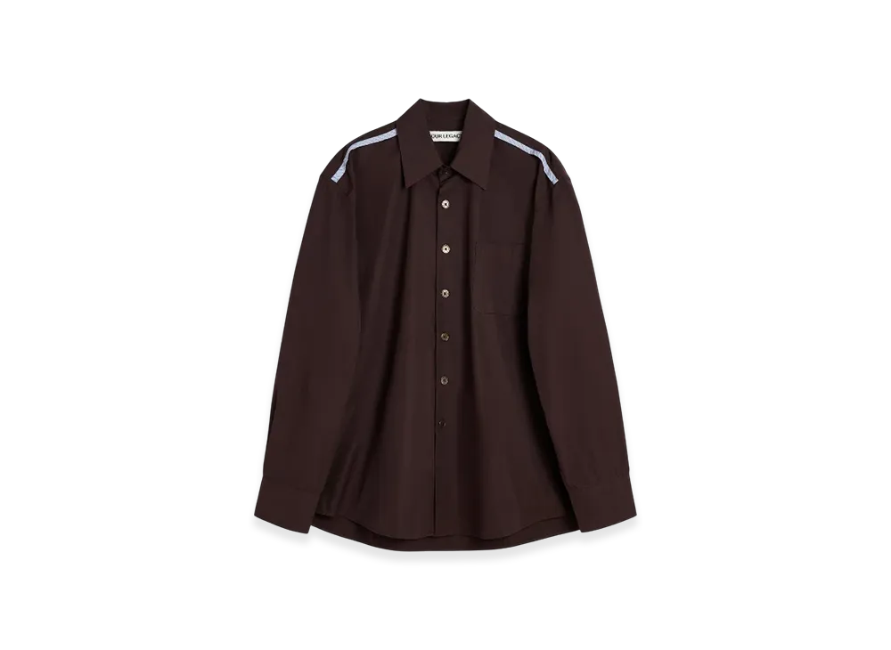 OUR LEGACY Above Shirt "Divine Brown Super Poplin"