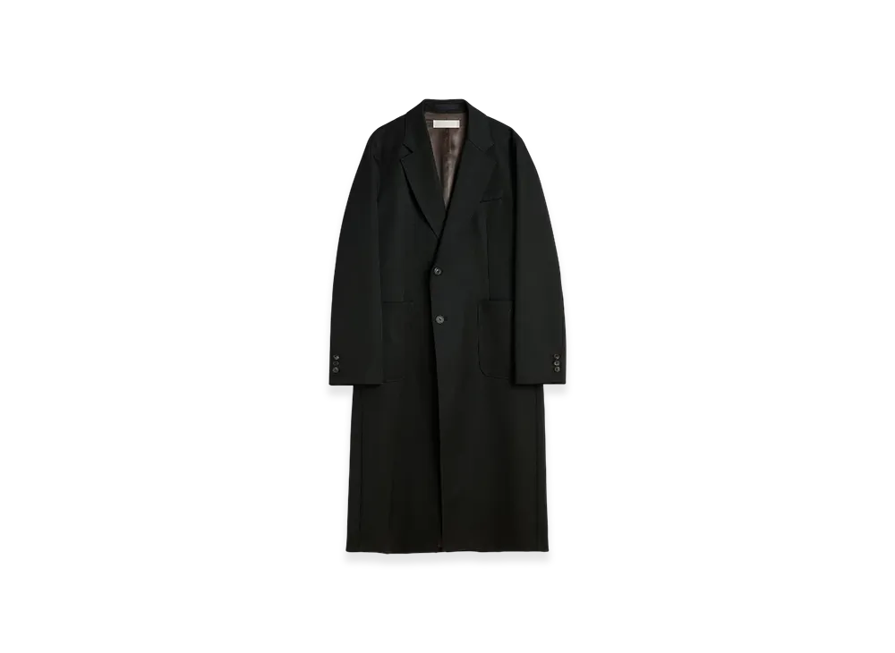 OUR LEGACY Robe Overcoat "Onyx Black Tech Sateen"