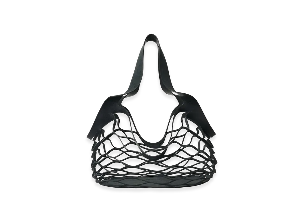 OUR LEGACY Media Cut Bag "Shifting Ink Gritty Bull Hide"