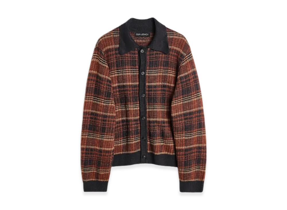 OUR LEGACY Evening Polo Rust Geezer Check "Check"