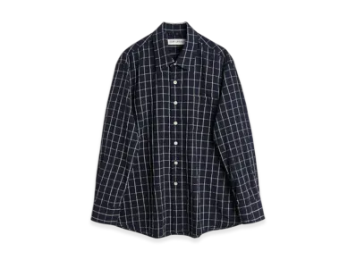 OUR LEGACY Above Shirt Dark Mediterranean Check "Navy"