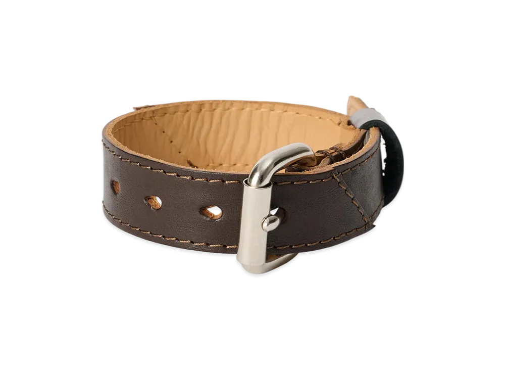 OUR LEGACY Cigarr Bracelet "Maduro Brown Cattle Hide"