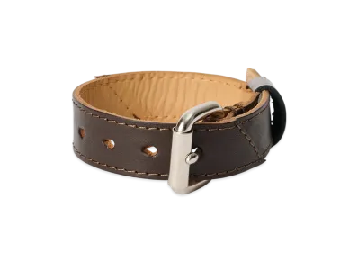 OUR LEGACY Cigarr Bracelet "Maduro Brown Cattle Hide"