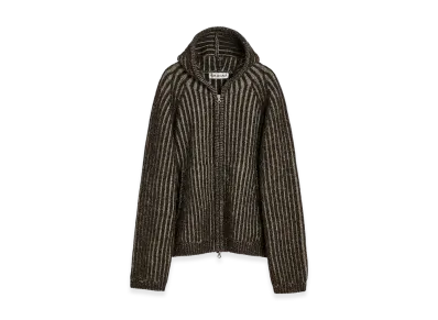 OUR LEGACY Level Hood "Vanise Brown Stripe Isels Wool"