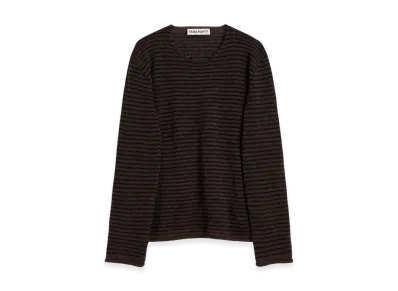 OUR LEGACY Rigid Popover "Dirt Stripe Fuzzy Alpaca"