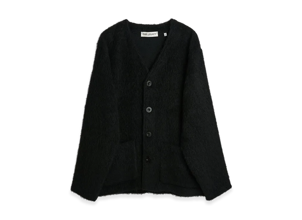 OUR LEGACY Cardigan "Black Mohair"