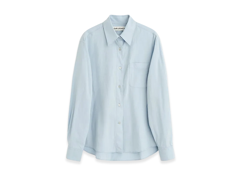 OUR LEGACY Forever Shirt "Powder Blue Liquid Poplin"