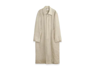 OUR LEGACY Cloak Carcoat "Ghost Grey Wax Dipped Cupro"