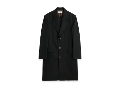 OUR LEGACY Dolphin Coat "Coarse Black Gabardine"