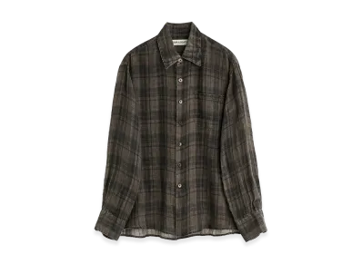 OUR LEGACY Above Shirt "Penumbra Check Sheercoat Linen"