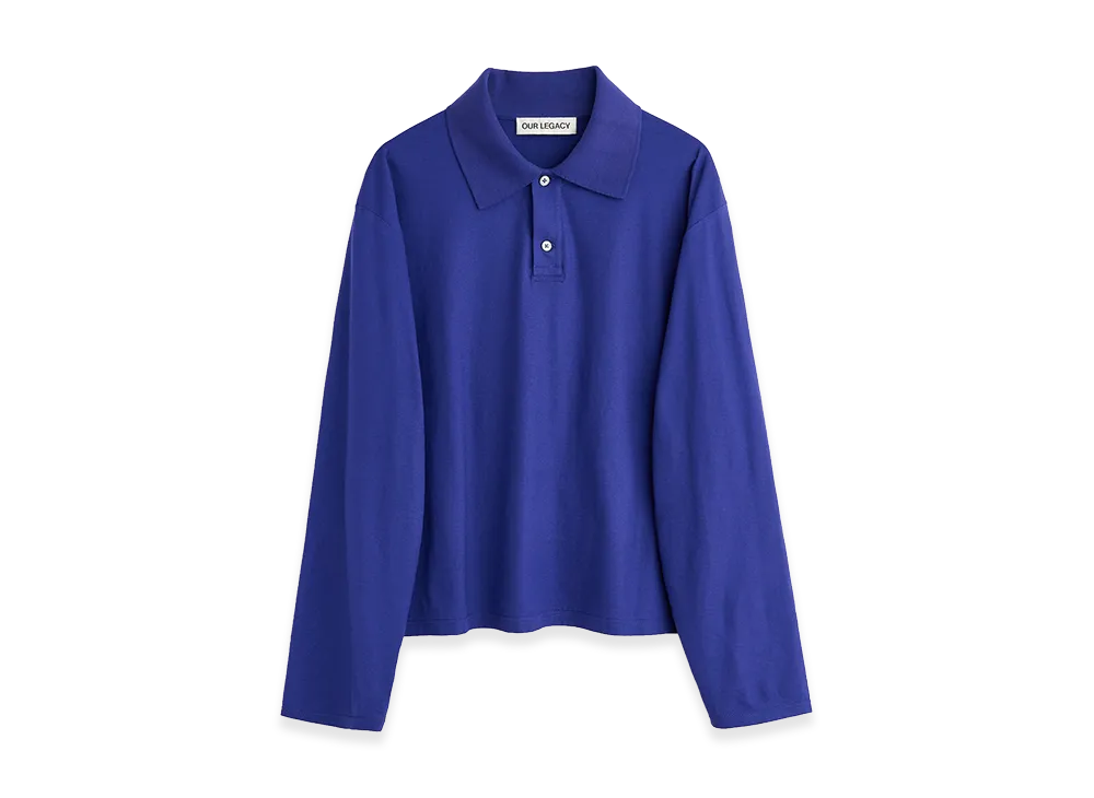 OUR LEGACY Rugby Longsleeve "Deep Blue High Twist Jersey"