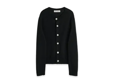 OUR LEGACY True Cardigan "Black Coarse Linen Wool"