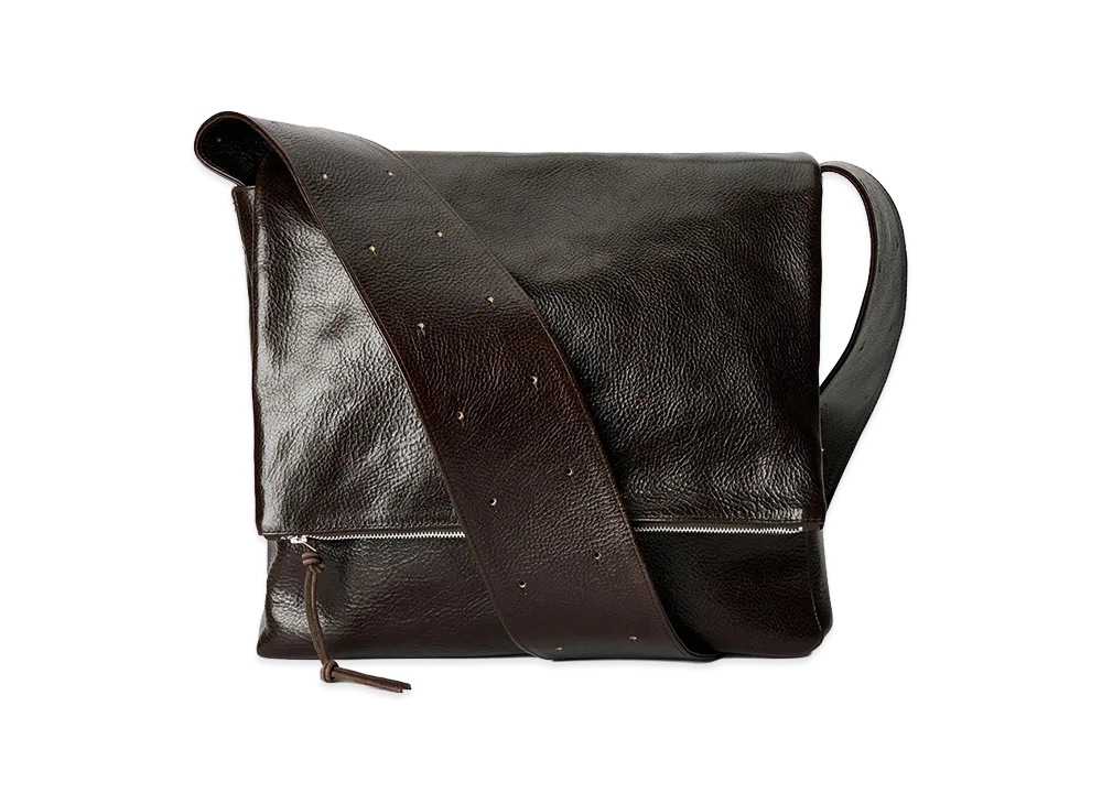 OUR LEGACY Grande Savant Bag "Deep Americano Leather"