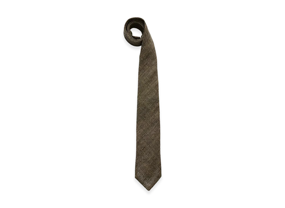 OUR LEGACY Tie "Deep Husk Soft Grain Weave"