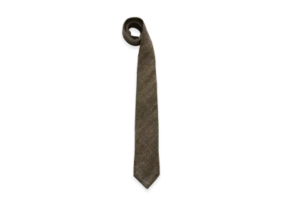 OUR LEGACY Tie "Deep Husk Soft Grain Weave"