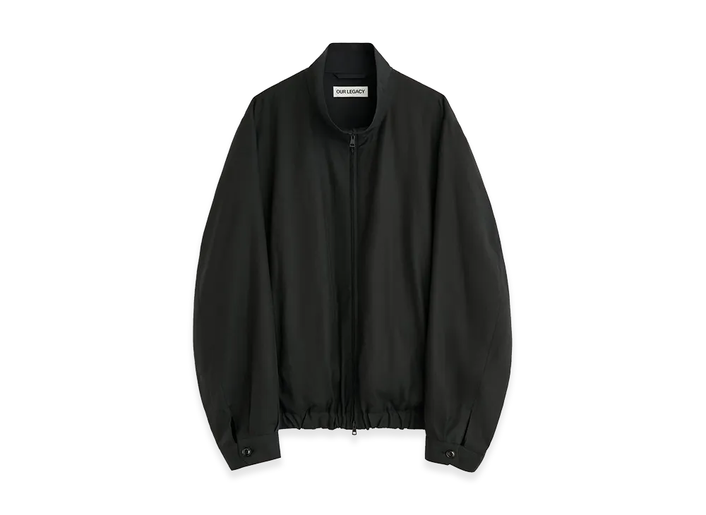 OUR LEGACY Casino Jacket "Still Black Calm Cupro Cotton"