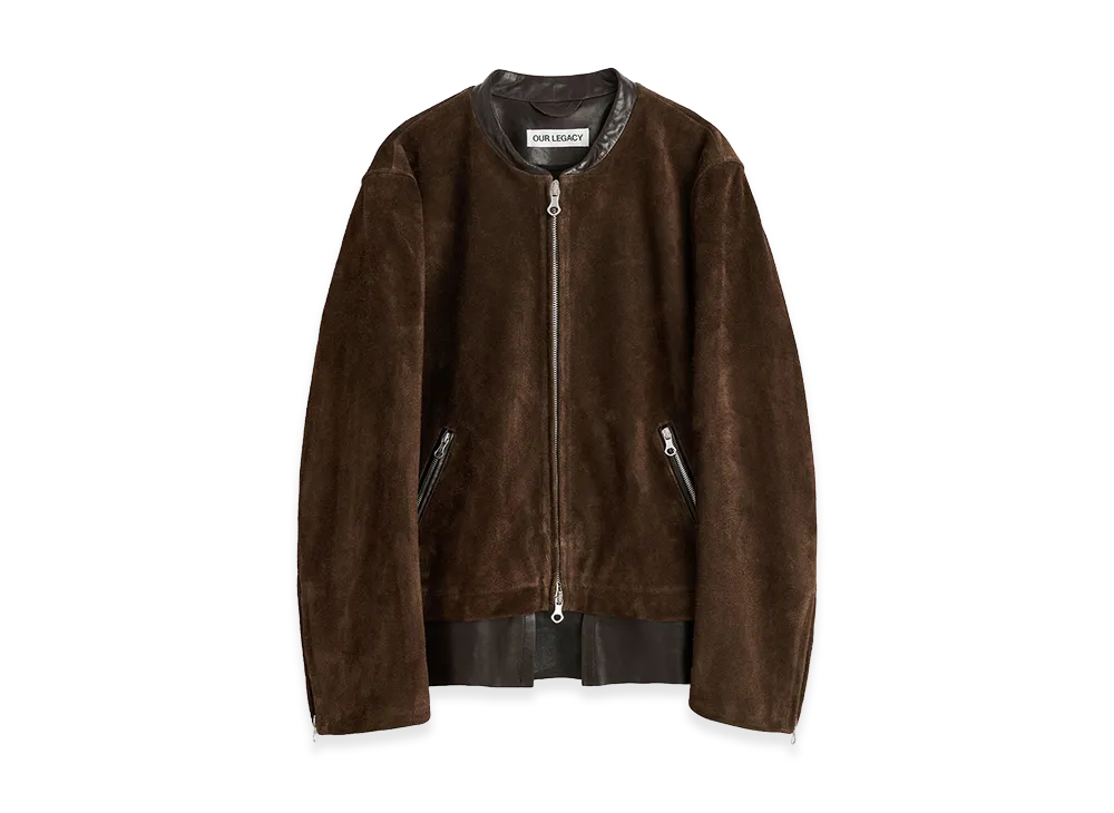 OUR LEGACY Drift Jacket "Wenge Brown Wet Suede"