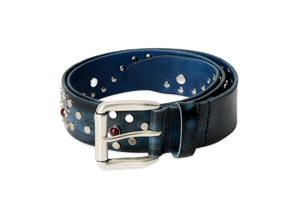 OUR LEGACY Vortex Belt "Vintage Black Ocean Leather"