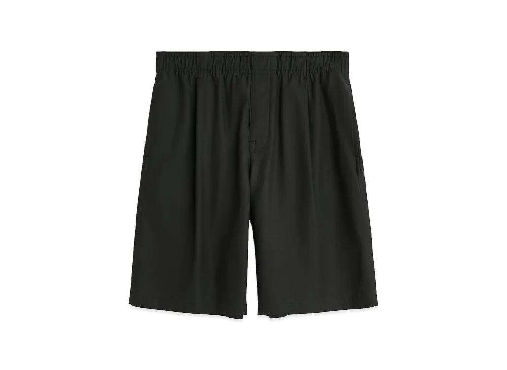 OUR LEGACY Leisure Shorts "Still Black Calm Cupro Cotton"