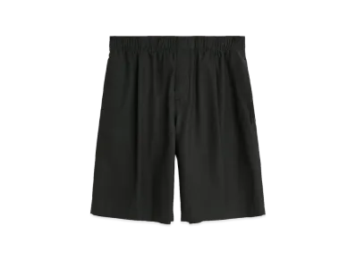 OUR LEGACY Leisure Shorts "Still Black Calm Cupro Cotton"