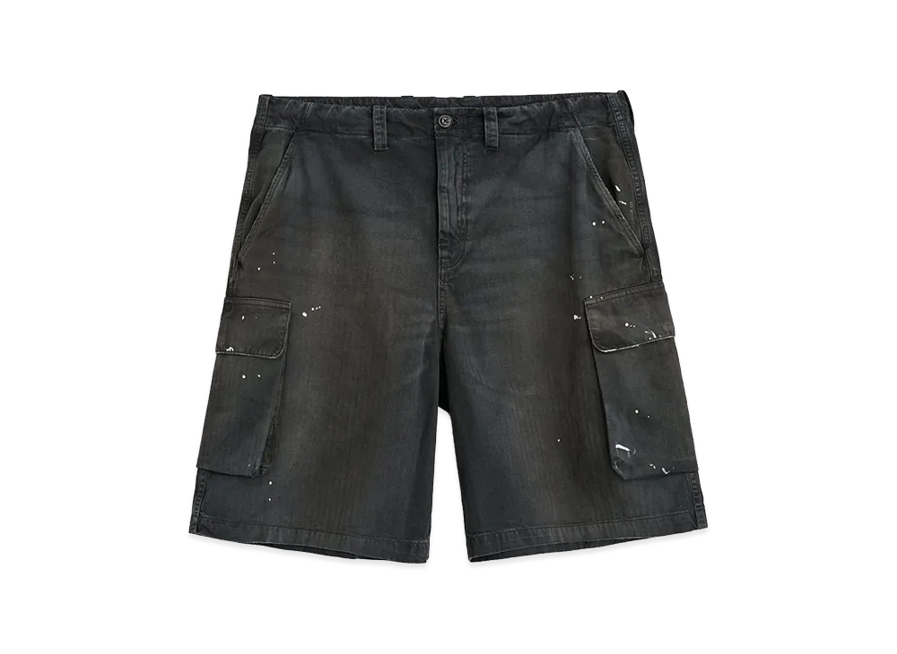OUR LEGACY Mount Shorts "Nebula Wash Jungle Herringbone"