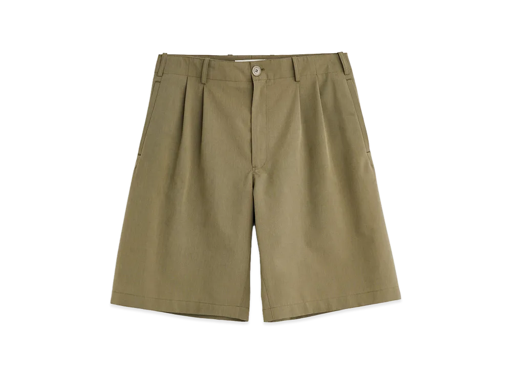 OUR LEGACY Ponte Shorts "Dry Leaf Balance Woolcot"
