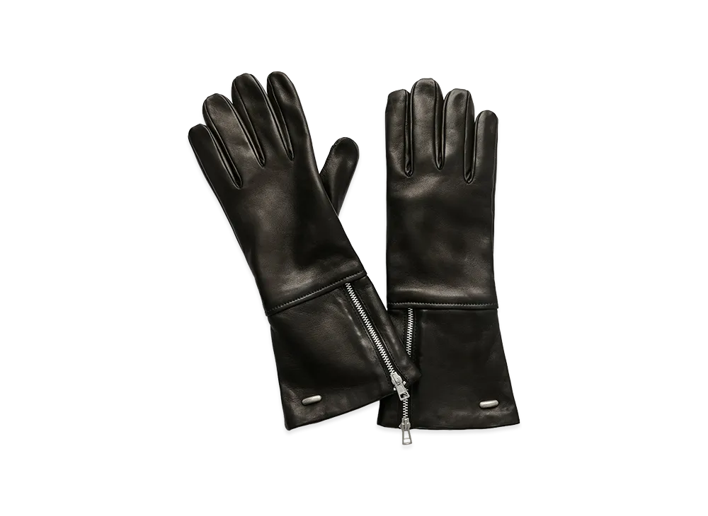 OUR LEGACY Zipped Glove "Black Nappa"