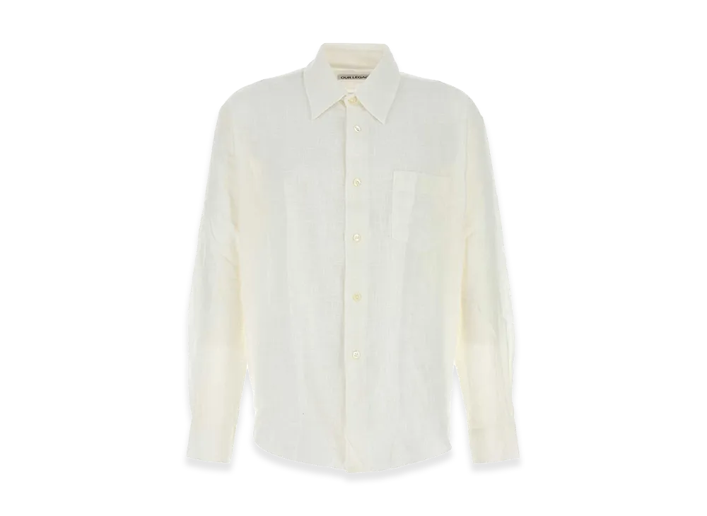 OUR LEGACY Cotton Coco Shirt "White"