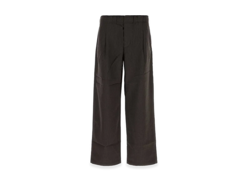 OUR LEGACY Dark Brown Wool Leisure Wide-Leg Pant "Brown"