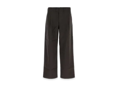 OUR LEGACY Dark Brown Wool Leisure Wide-Leg Pant "Brown"