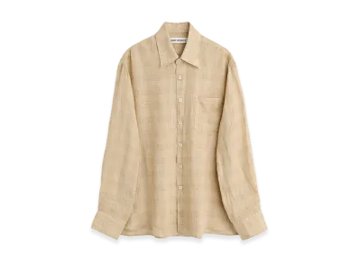 OUR LEGACY Above Shirt "Vacay Check Gauze Linen"