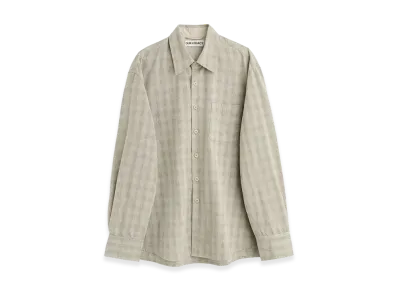 OUR LEGACY Above Shirt "Sage Trail Check Dryline Weave"