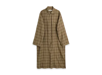 OUR LEGACY Strand Shirt "Walnut Grid Cloud Cotton Silk"