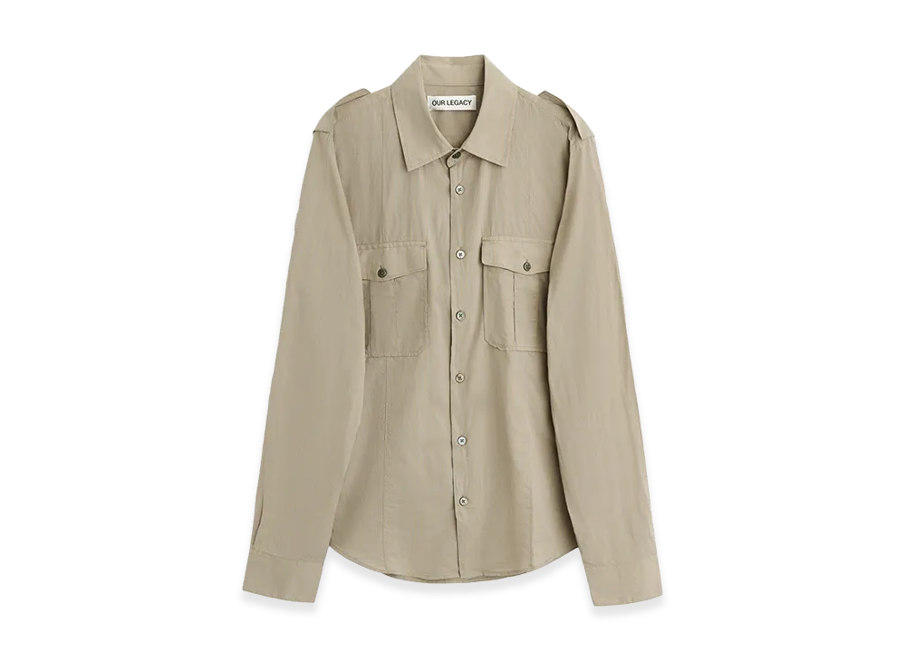 OUR LEGACY Lean Shirt "Faint Check Cotton Gauze"