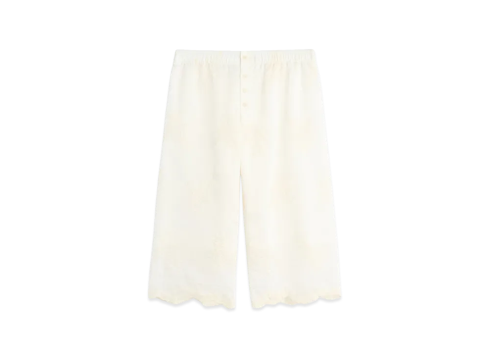 OUR LEGACY Frill Short "Ivory Bloom Ethereal Veil"