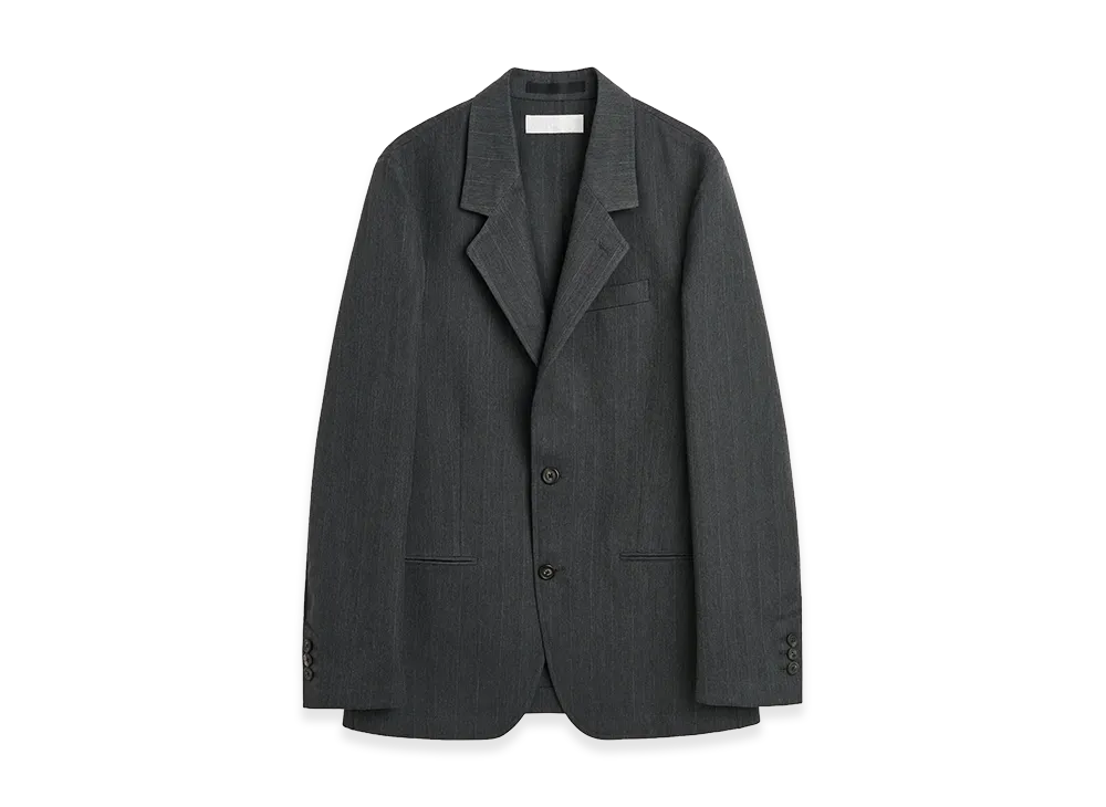 OUR LEGACY Unconstructed Ceremony Blazer "Shark Pinstripe Herringbone"