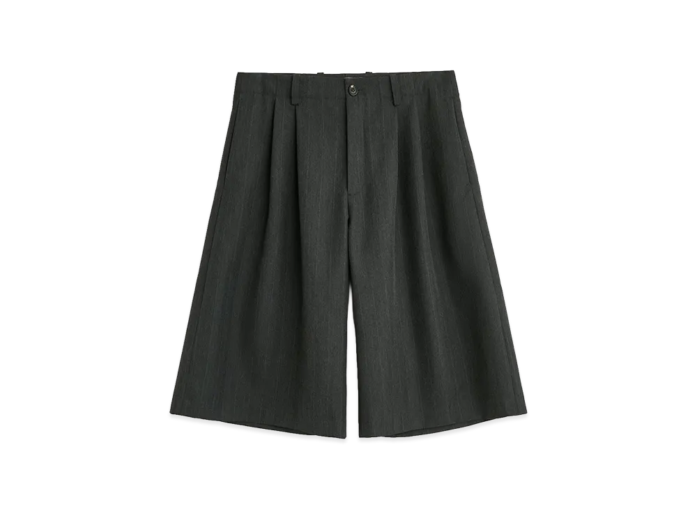 OUR LEGACY Split Shorts "Shark Pinstripe Herringbone"