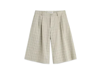 OUR LEGACY Split Shorts "Sage Trail Check Dryline Weave"