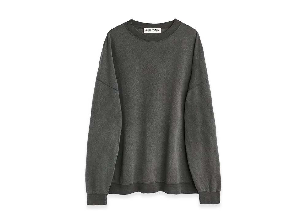 OUR LEGACY Slack Sweatshirt "Washed Black Rogue Loopback"