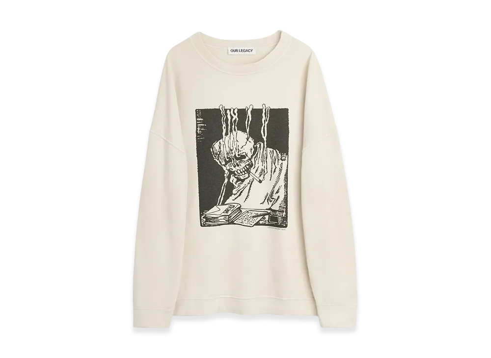 OUR LEGACY Slack Sweatshirt "Angry Fan Mail Print"