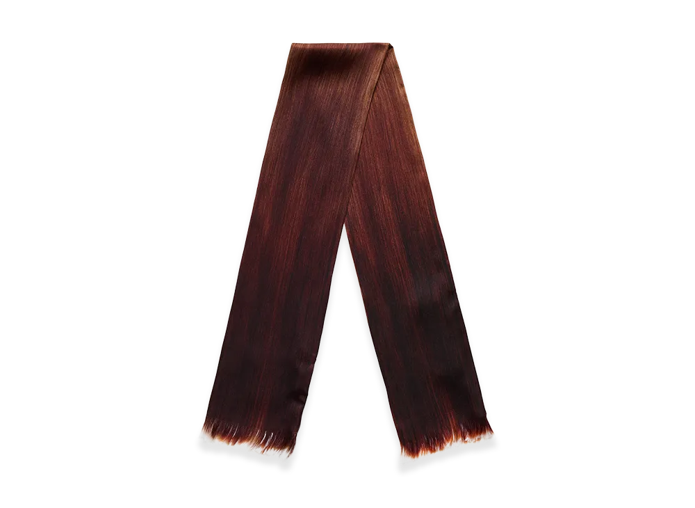 OUR LEGACY Long Hair Scarf "Brunette Silk Satin"